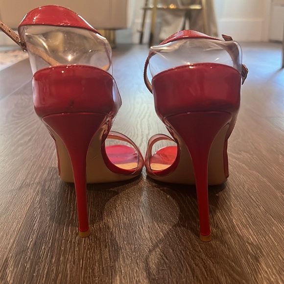 Gianvito Rossi Patent Leather Sandals Red - Picture 5 of 7